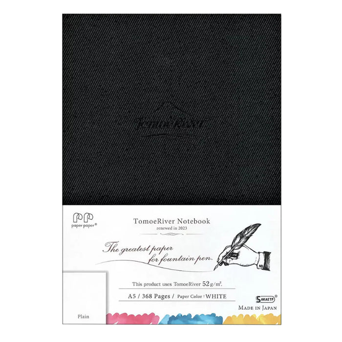 Sanzen Tomoe River Hardcover Notebook, A5, White, 368pages, 52gsm, Plain