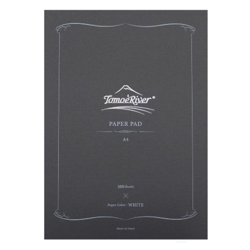 Sanzen Tomoe River Notepad, A4, 100-sheet, 52gsm, Plain, White