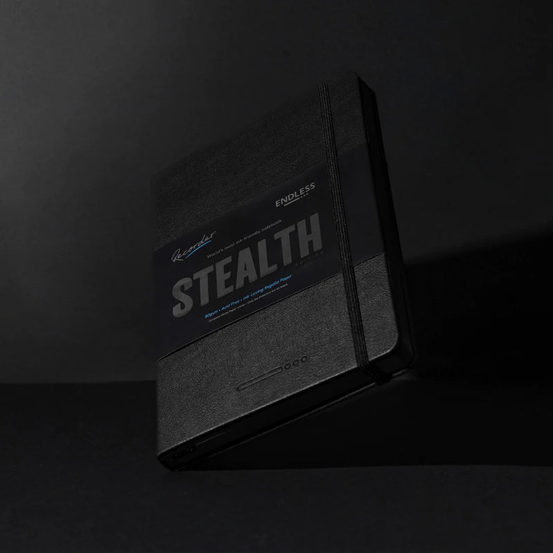 Endless A5 Recorder Notebook - STEALTH Special Edition, Dotted - 80gsm Regalia Paper