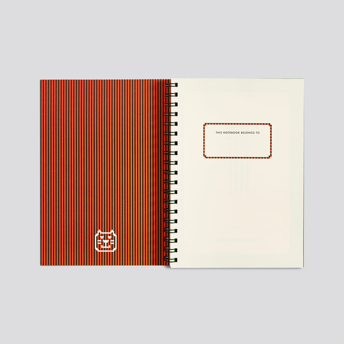 Tiger Notes Blurred Series B5 Wiro Notebook - Very Busy Doing Nothing