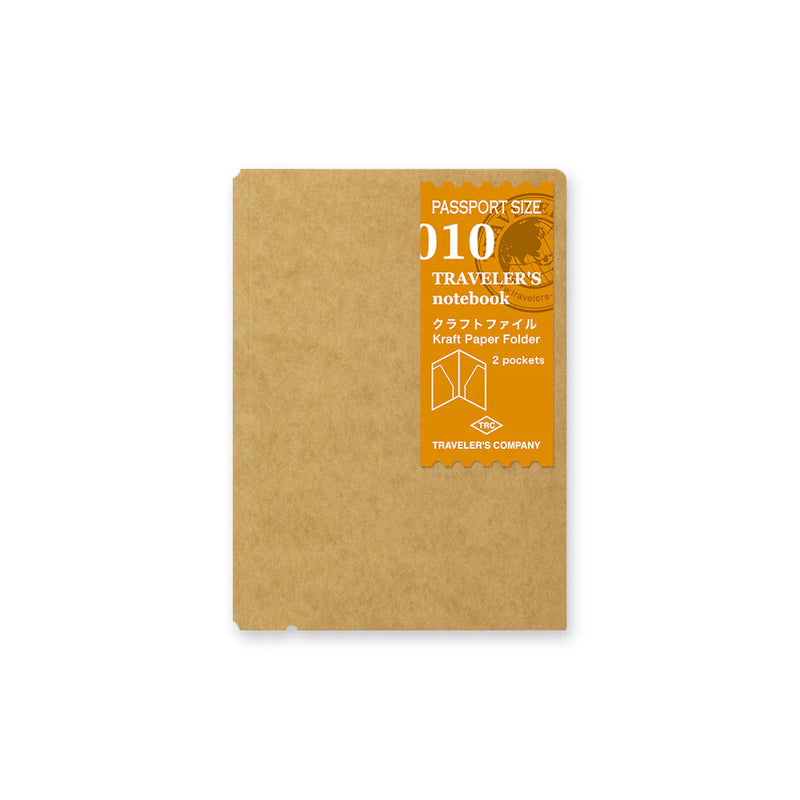 TRAVELER'S Notebook Refill - Passport Size, 010 Kraft Paper Folder