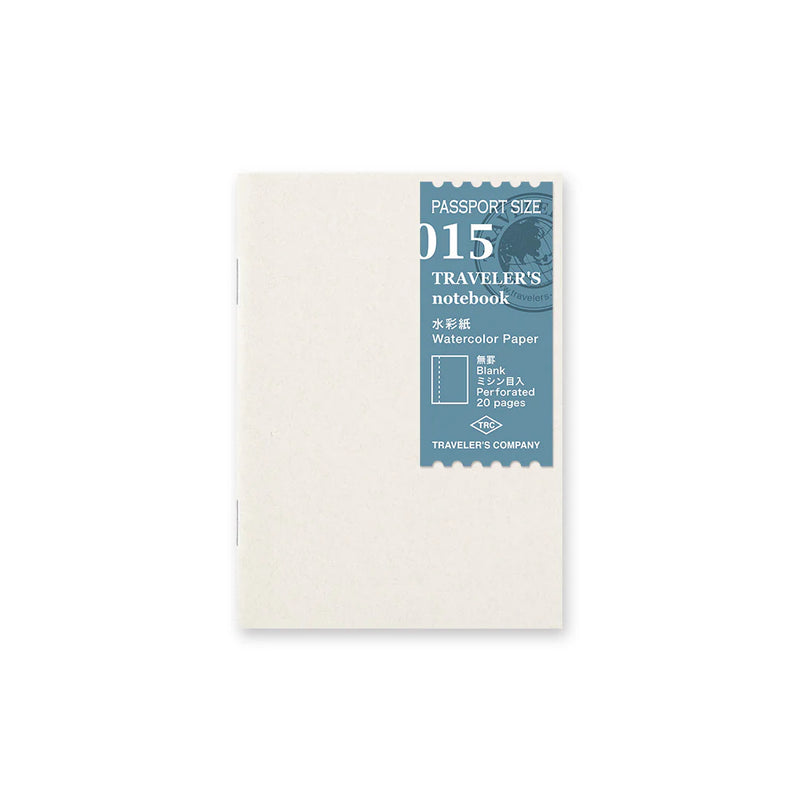 TRAVELER'S Notebook Refill - Passport Size, 015 Watercolour Paper Notebook