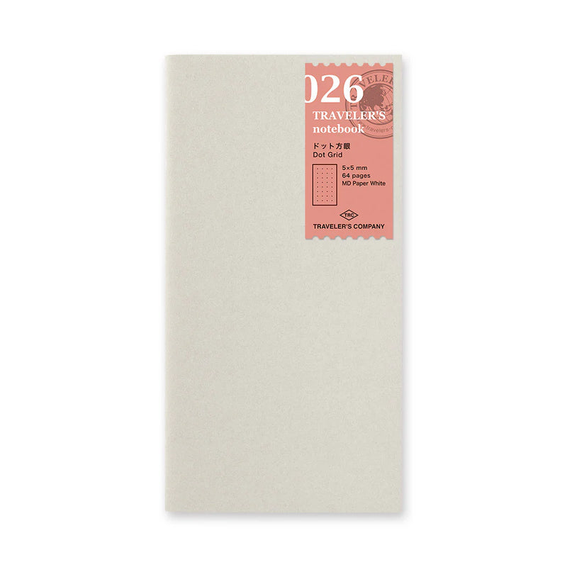 TRAVELER'S Notebook Refill - Regular Size, 026 Dot Grid Notebook