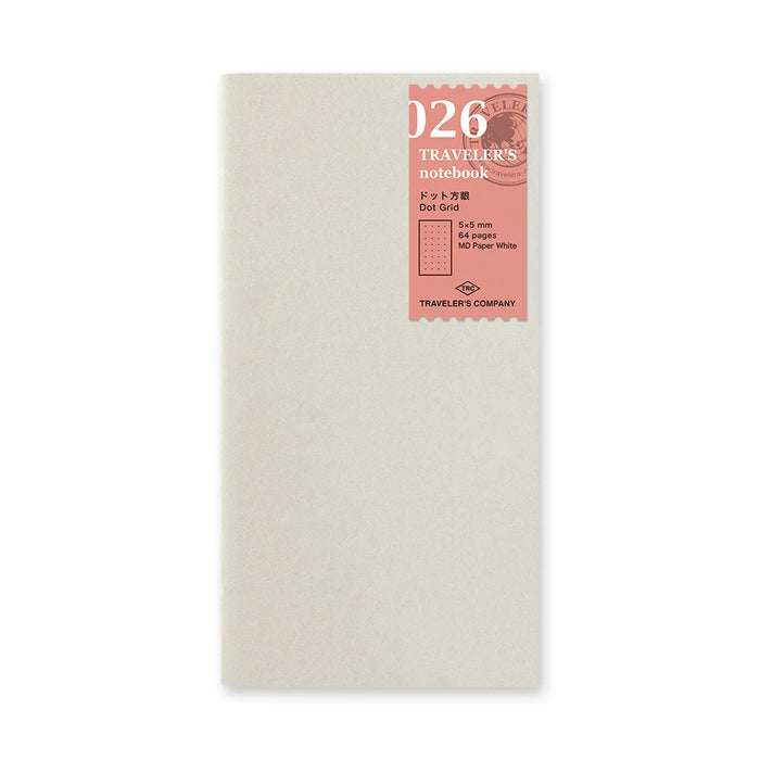 TRAVELER'S Notebook Refill - Regular Size, 026 Dot Grid Notebook