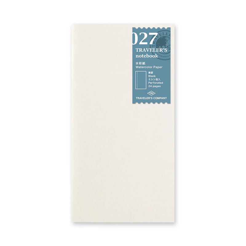 TRAVELER'S Notebook Refill - Regular Size, 027 Watercolour Paper Notebook