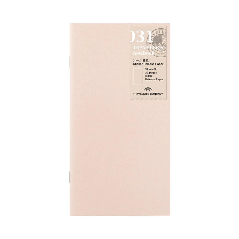TRAVELER'S Notebook Refill - Regular Size, 031 Sticker Release Paper Notebook