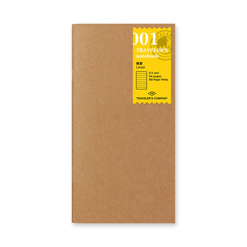 TRAVELER'S Notebook Refill - Regular Size, 001 Lined Notebook