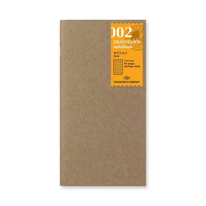 TRAVELER'S Notebook Refill - Regular Size, 002 Grid Notebook