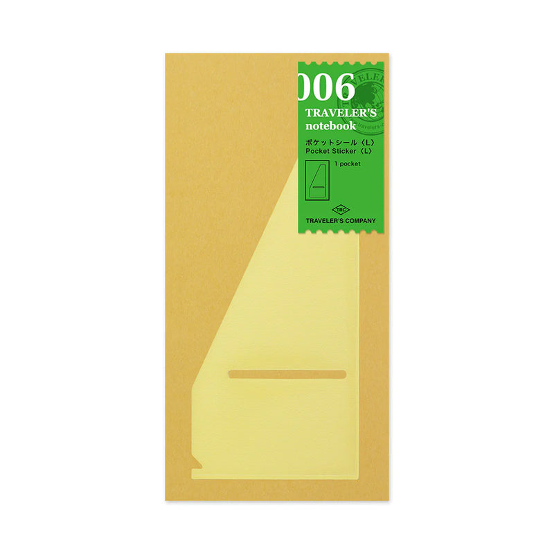 TRAVELER'S Notebook Refill - Regular Size, 006 Pocket Sticker (L)