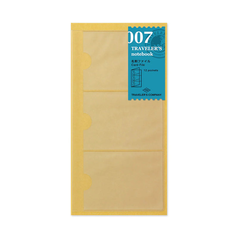 TRAVELER'S Notebook Refill - Regular Size, 007 Card File