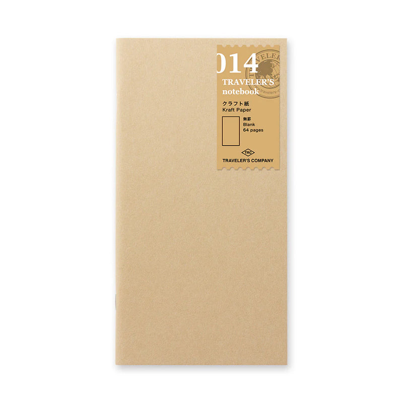 TRAVELER'S Notebook Refill - Regular Size, 014 Kraft Paper Notebook