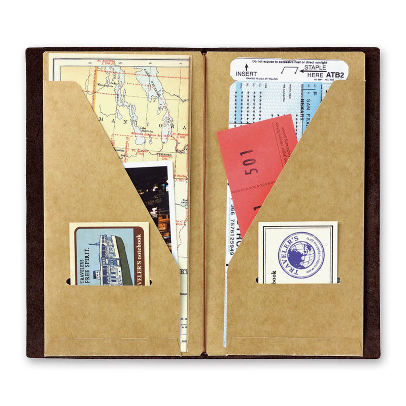 TRAVELER'S Notebook Refill - Regular Size, 020 Kraft Paper Folder