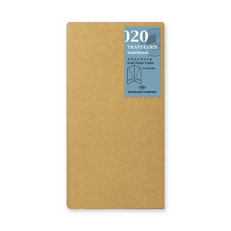 TRAVELER'S Notebook Refill - Regular Size, 020 Kraft Paper Folder