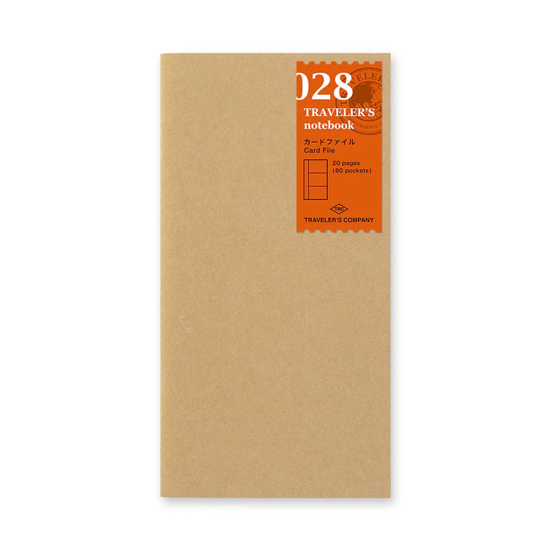 TRAVELER'S Notebook Refill - Regular Size, 028 Card File
