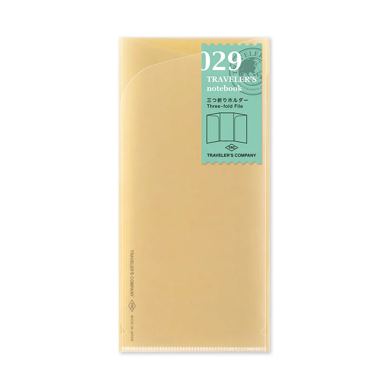 TRAVELER'S Notebook Refill - Regular Size, 029 Three-Fold File