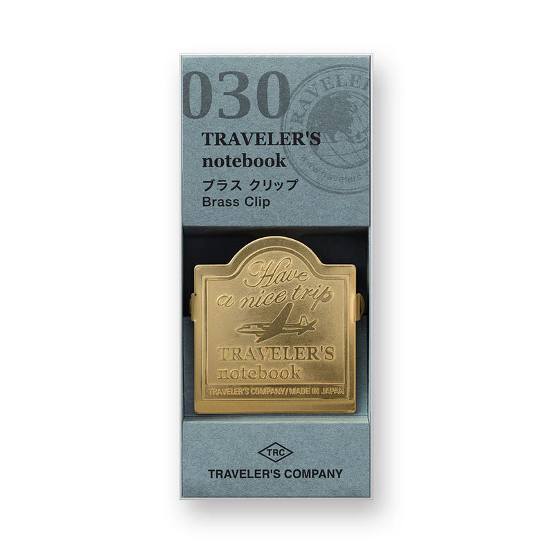 TRAVELER'S Notebook Refill - Regular Size, 030 Brass Clip Airplane