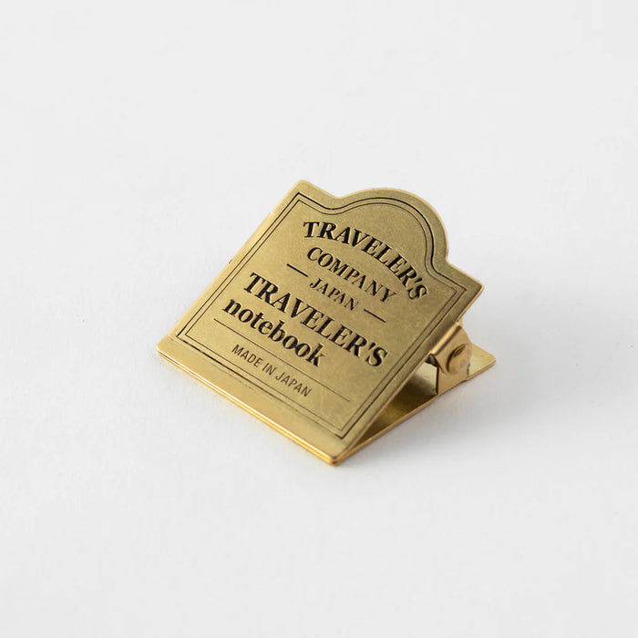 TRAVELER'S Notebook Refill - Regular Size, 030 Brass Clip TRC Logo
