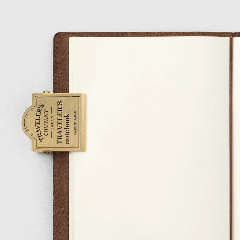 TRAVELER'S Notebook Refill - Regular Size, 030 Brass Clip TRC Logo