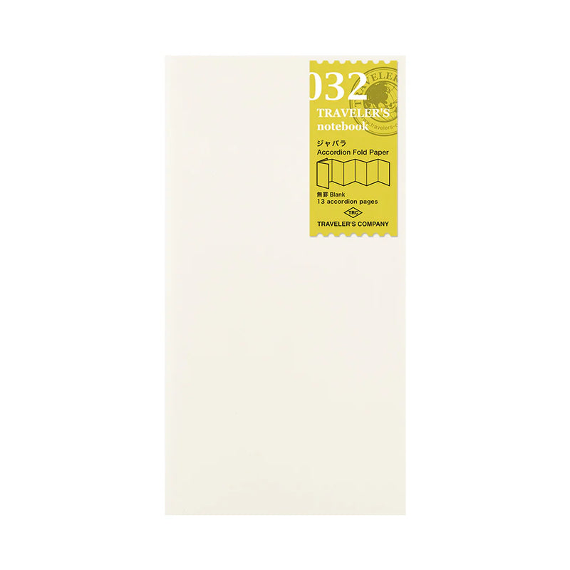 TRAVELER'S Notebook Refill - Regular Size, 032 Accordion Fold Paper