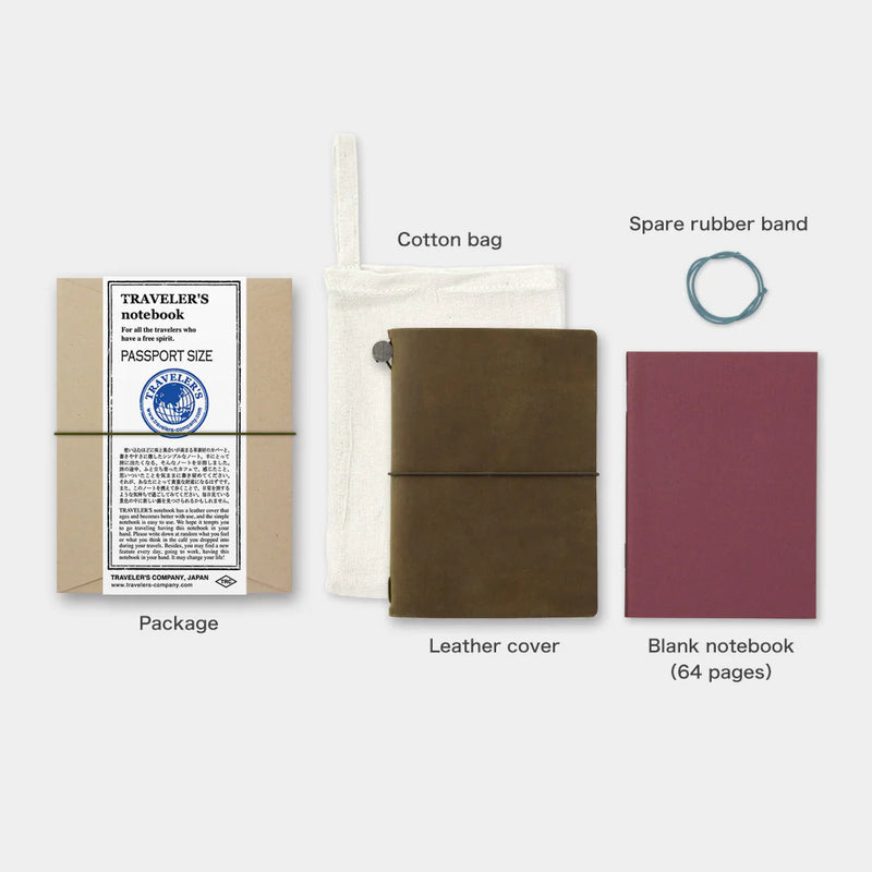 TRAVELER'S Notebook Starter Set - Passport Size, Olive