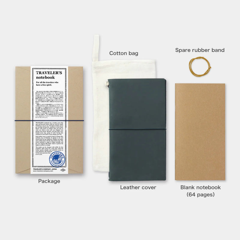 TRAVELER'S Notebook Starter Set - Regular Size, Blue
