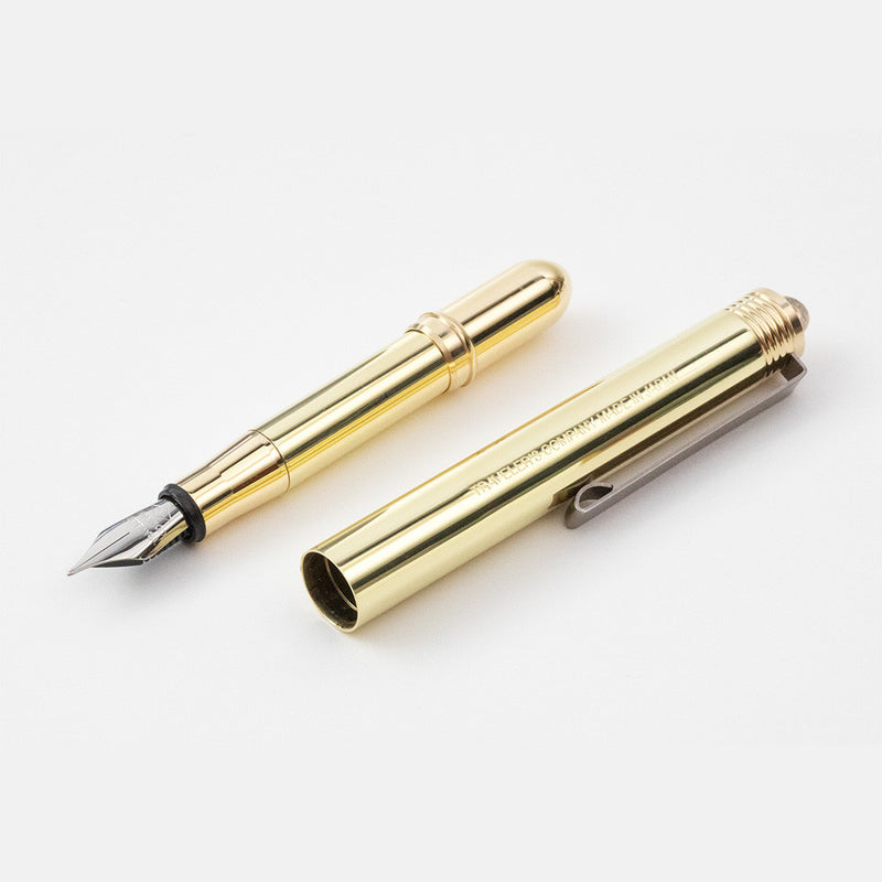 TRAVELER'S Brass Fountain Pen - Fine