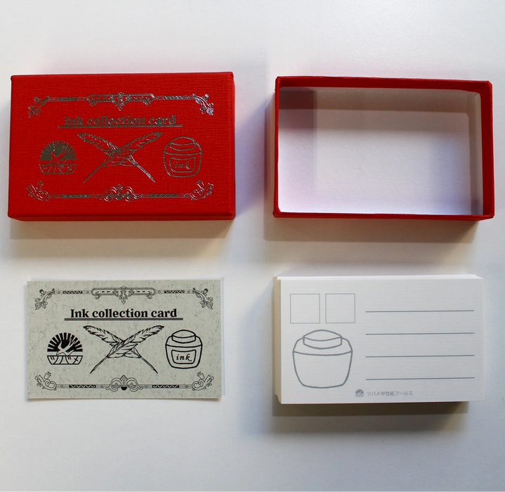 Tsubame Ink Collection Cards, 81.4gsm - Red