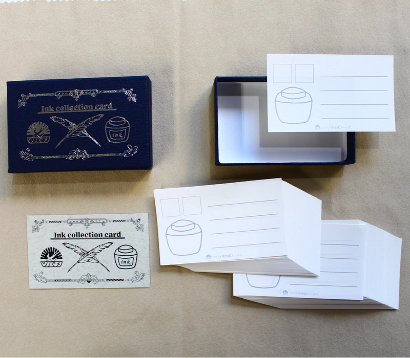 Tsubame Ink Collection Cards, 81.4gsm - Navy