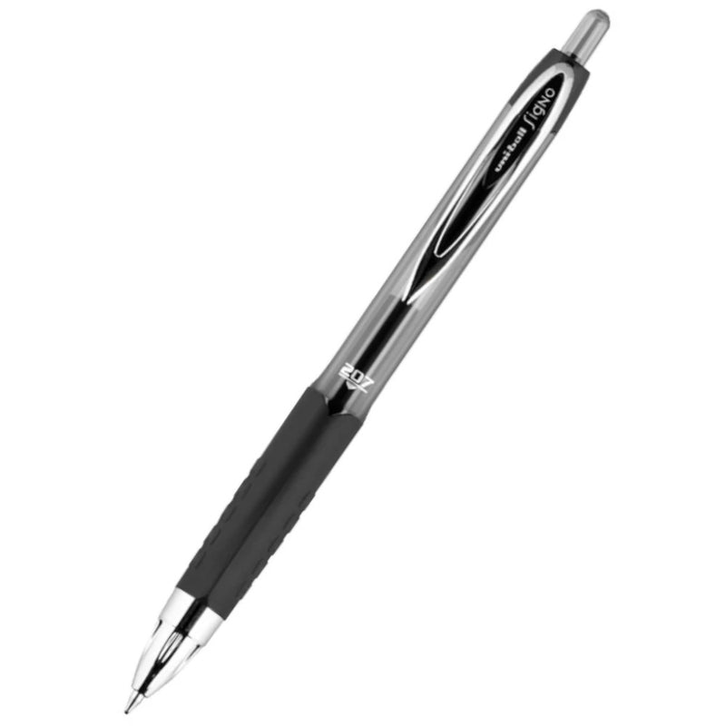 Uniball Signo 207 Retractable Gel 0.7mm Rollerball Pen - Black