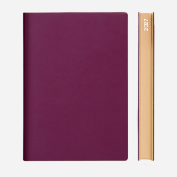 Daycraft 2027 Signature Daily Diary – A5, Purple