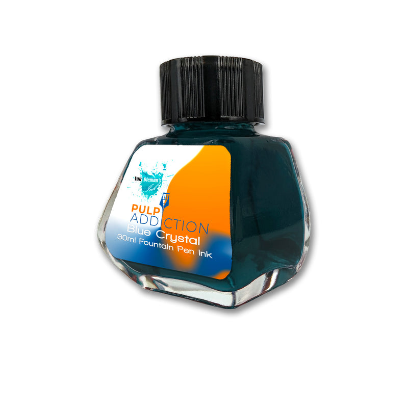 Van Dieman's Pulp Addiction - Blue Crystal Fountain Pen Ink 30ml