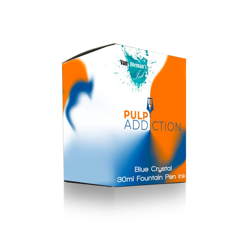 Van Dieman's Pulp Addiction - Blue Crystal Fountain Pen Ink 30ml