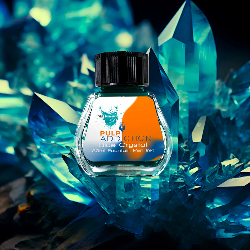 Van Dieman's Pulp Addiction - Blue Crystal Fountain Pen Ink 30ml