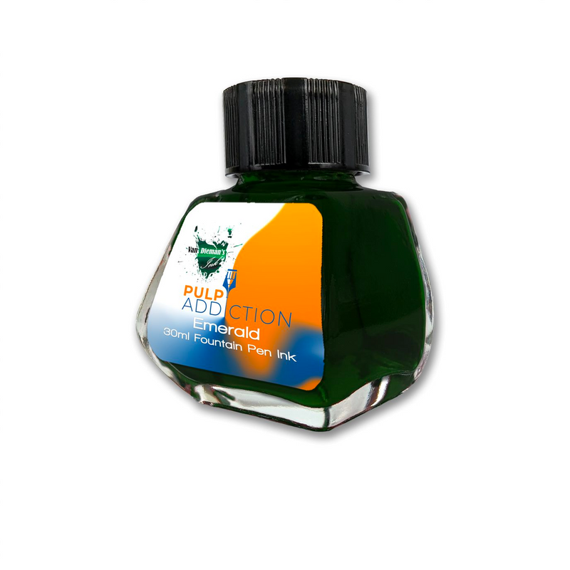 Van Dieman's Pulp Addiction - Emerald Fountain Pen Ink 30ml