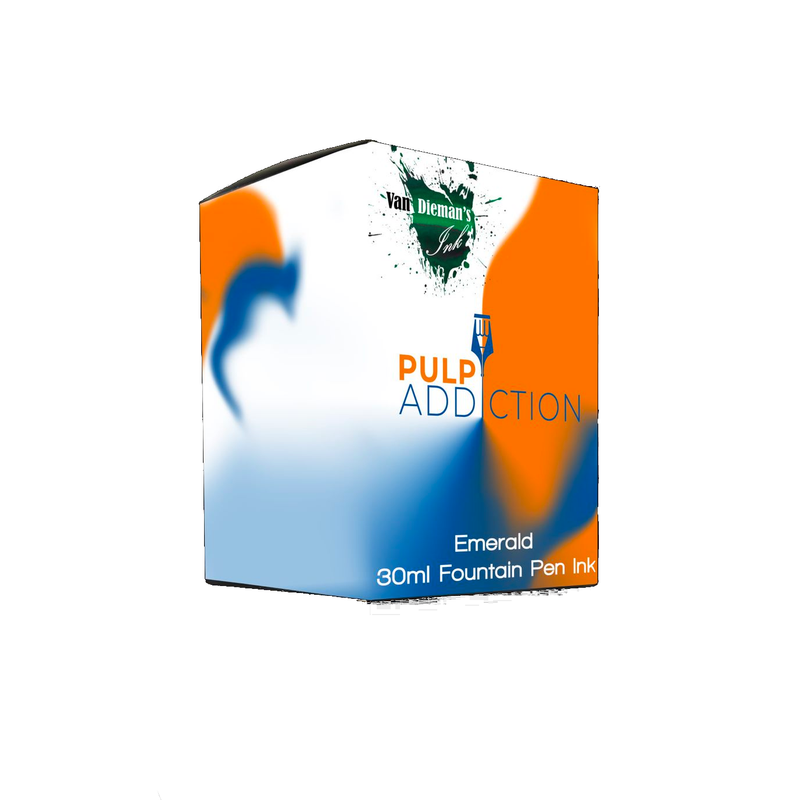 Van Dieman's Pulp Addiction - Emerald Fountain Pen Ink 30ml