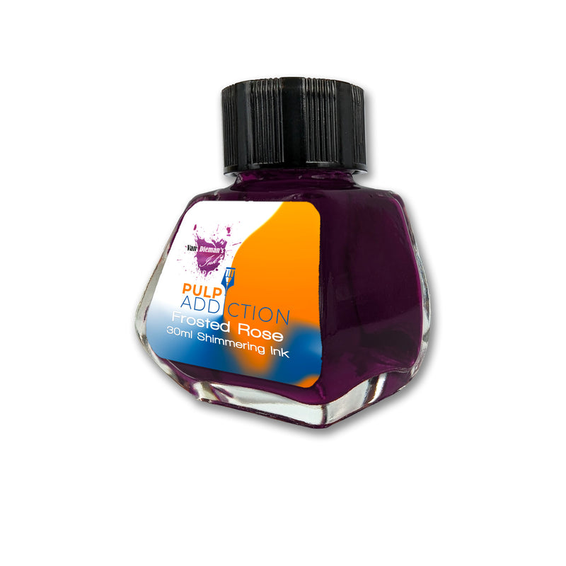 Van Dieman's Pulp Addiction - Frosted Rose Shimmering Fountain Pen Ink 30ml