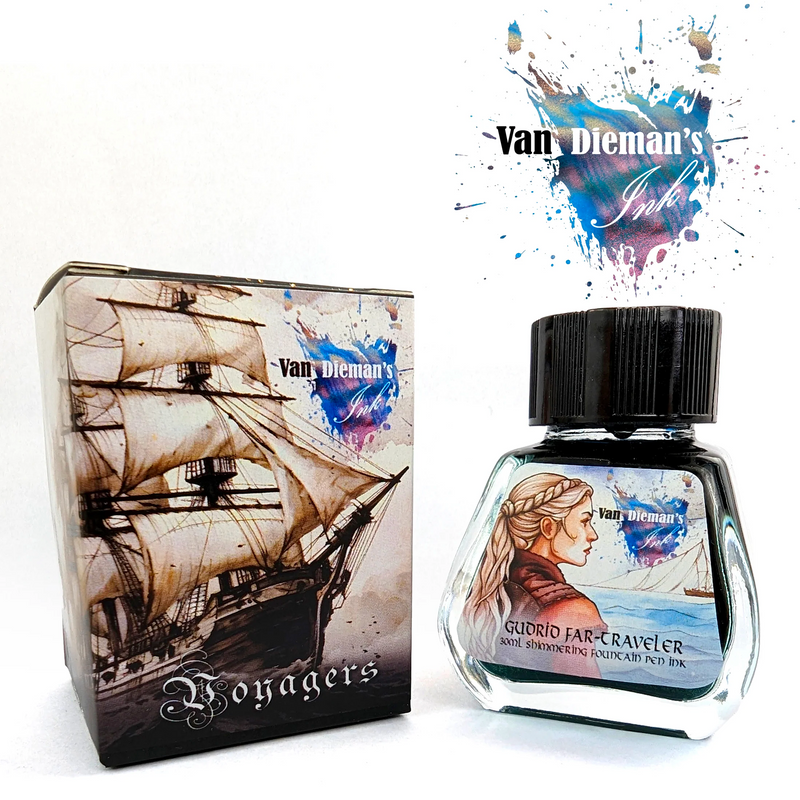 Van Dieman's Voyagers - Gudrid Far Traveler - Shimmering Fountain Pen Ink 30ml
