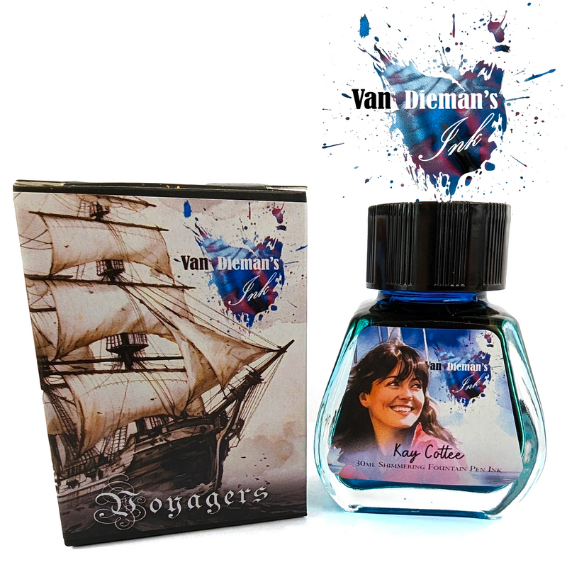 Van Dieman's Voyagers - Kay Cottee - Shimmering Fountain Pen Ink 30ml