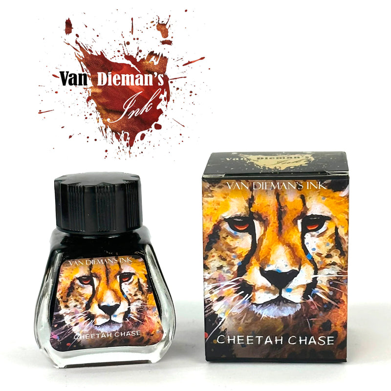 Van Dieman's Feline - Cheetah Chase Shimmering Fountain Pen Ink 30ml