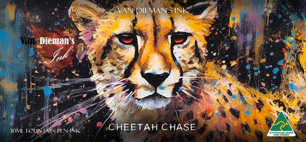 Van Dieman's Feline - Cheetah Chase Shimmering Fountain Pen Ink 30ml