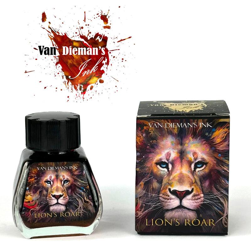 Van Dieman's Feline - Lion's Roar Shimmering Fountain Pen Ink 30ml