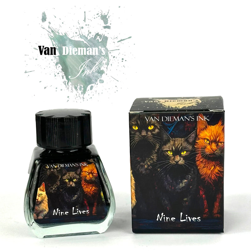 Van Dieman's Feline - Nine Lives Shimmering Fountain Pen Ink 30ml