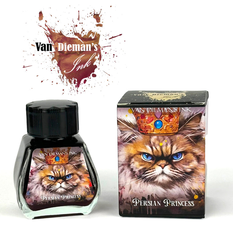Van Dieman's Feline - Persian Princess Shimmering Fountain Pen Ink 30ml