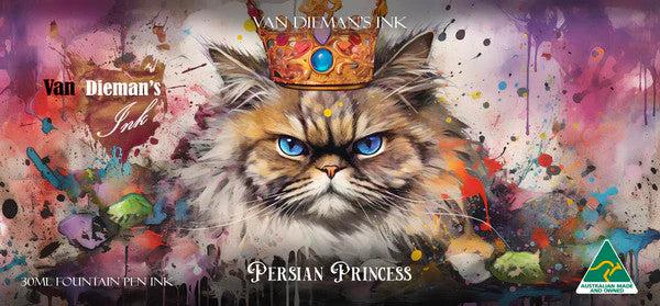 Van Dieman's Feline - Persian Princess Shimmering Fountain Pen Ink 30ml