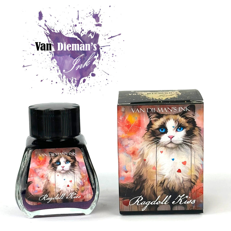 Van Dieman's Feline - Ragdoll Kiss Shimmering Fountain Pen Ink 30ml