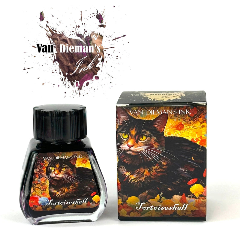 Van Dieman's Feline - Tortoiseshell Shimmering Fountain Pen Ink 30ml