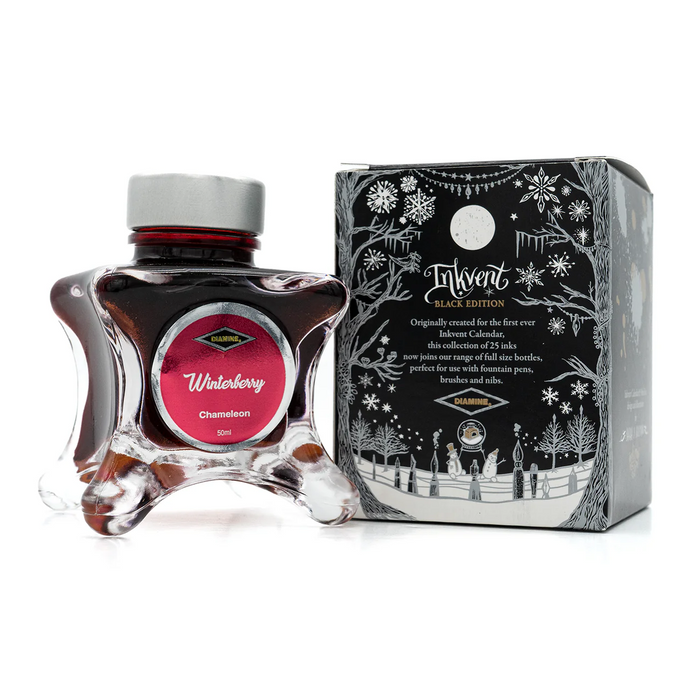 Diamine Black Edition Ink - Winterberry Chameleon