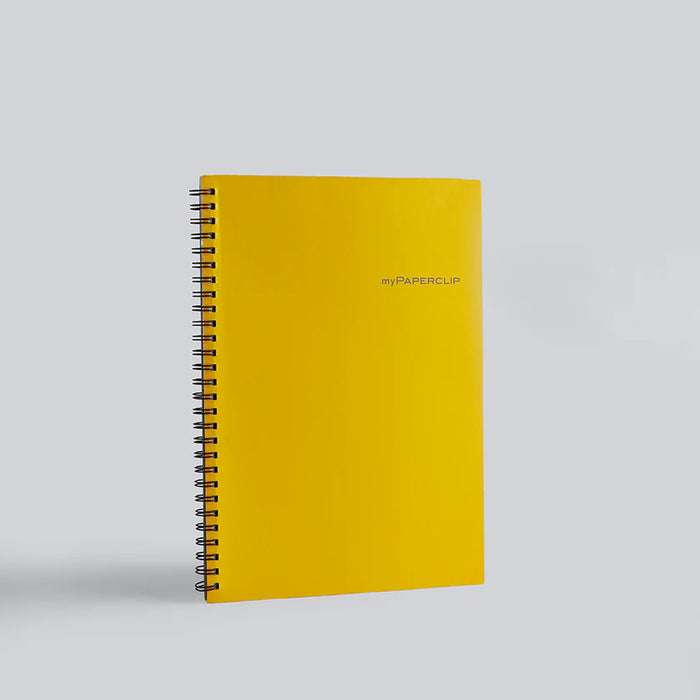 myPAPERCLIP Wiro Series Hardcover B5 Notebook - Yellow