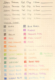 Zebra Sarasa Clip Gel 0.7mm Blue Rollerball Pen