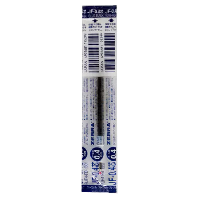 Zebra RJF4-FB Sarasa Gel Pen Refill – Blue Black, 0.4mm